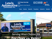 Tablet Screenshot of lewisautomotive.net